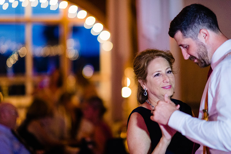 Mother & son share their dance together on the dance floor.