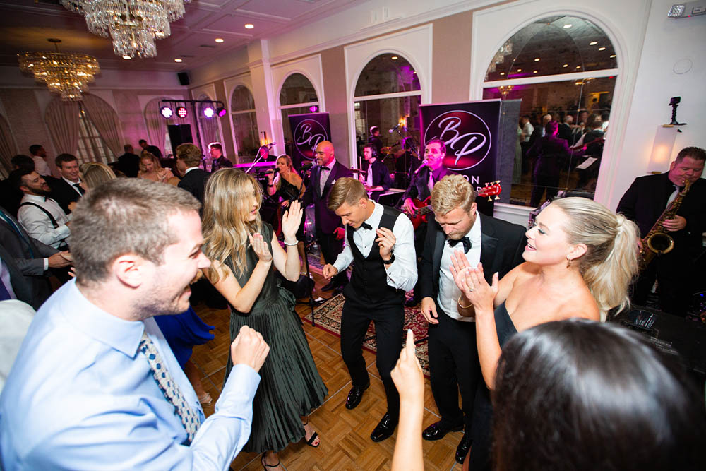 Guests dancing the night away to the music of Boston Premier
