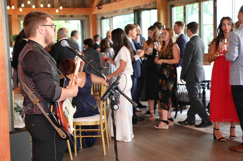 Guests loved hearing our guitarist as he entertained at the cocktail hour.