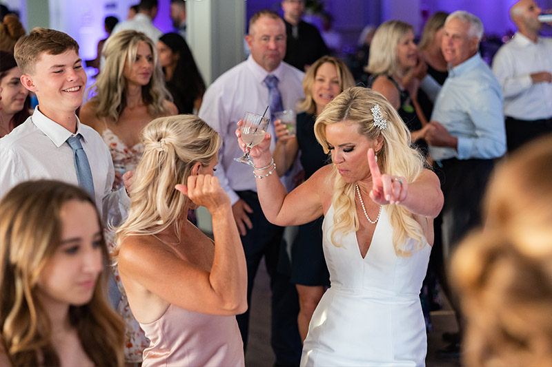 The bride dancing to her favorite song being played by a Boston Wedding Band