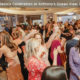 A crowd of people dancing at a wedding at Anthony's Ocean View
