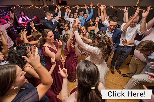 Boston Premier performing as a dance crowd enjoys their music at a Connecticut wedding.
